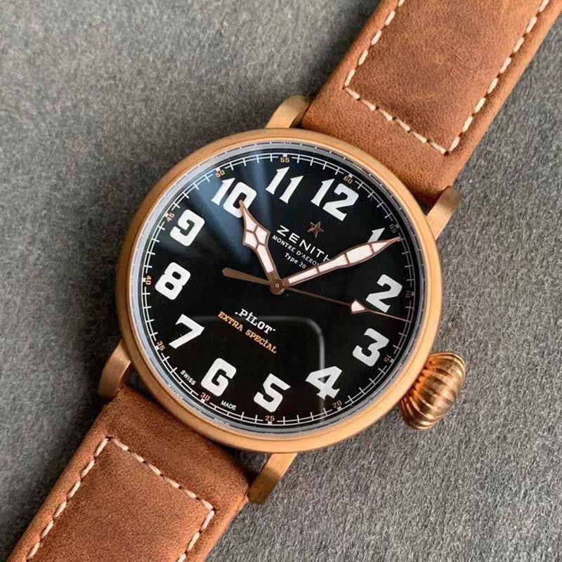 大人気!!新色ゼニス パイロットタイプ20 偽物 エクストラスペシャル45mm zel34688品質保証