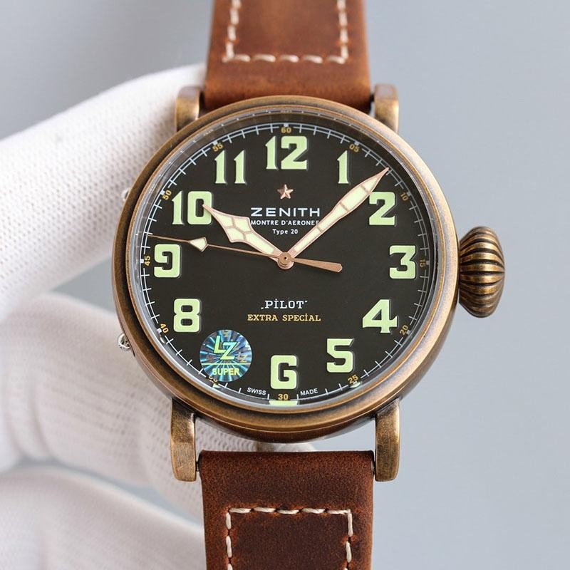 大人気!!新色ゼニス パイロットタイプ20 コピー エクストラスペシャル45mm zem81627通販