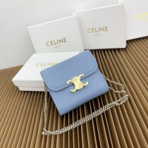 セリーヌコピースモールシャイニースムースシープスキンフラップ激安財布 143919