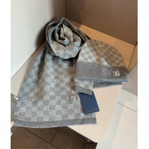 弊社はルイヴィトン商品コピーメンズ ウール ニットスカーフと帽子のセット 146690