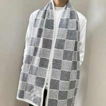 2025最新商品限定ルイヴィトンダメージボードパターンウールニットマフラー LV00893