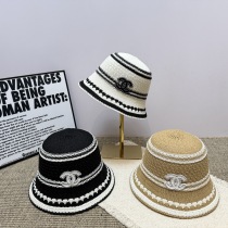 シャネル帽子ハットコピー2026新作中空カラーブロック シンプル フィッシャーマンハット 126925