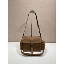 業界最高コピー新商品プラダ スエード偽物メッセンジャーバッグ 1BD394