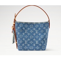 ブランド認知度で有名ですルイ・ヴィトンハンドバッグ偽物ブルーデニム バケットバッグ M28107