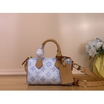 ルイヴィトンのアップグレード版サック・ナノ・スピーディ ライトブルーハンドバッグ M28323