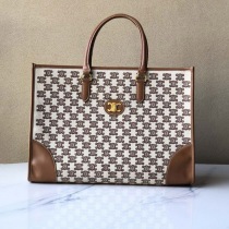 争奪戦 【セリーヌ トートバッグ コピー】トリオンフの刺繍テキスタイル ハンドバッグ 194342CS8