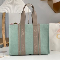 100%実物写真！クロエ ウッディ コピー ミディアム キャンバストートバッグ chm71971