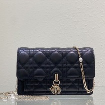 LADY ディオール チェーンポーチ コピー カナージュラムスキン dej74896