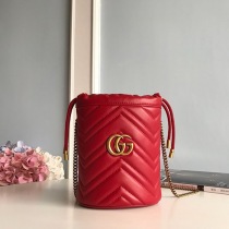 グッチGGマーモントミニ バケットバッグ偽物 ショルダーバッグ575163 DTDRT 9022