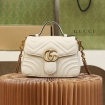 注目★グッチ激安 GGマーモント ミニ トップハンドルバッグ コピー guu03634