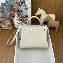 新色☆希少 エルメス ケリー 25 偽物 シルバー金具 ere04375