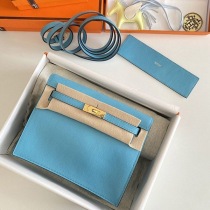 希少色エルメス ケリーダンス コピー 22cm 内縫 ゴールド金具 ere26187