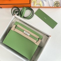 セール新作エルメス ケリーダンス 偽物 22cm グリーン 内縫 2色金具 erh46762