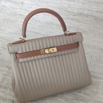 世界中で大人気♪エルメス ケリー Kelly25 コピー トリコカラー 外縫いセリエ ナタ erm15175