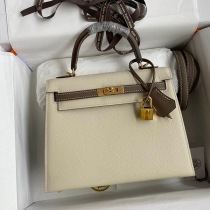 エルメス 偽物 ケリー 25cm 外縫い エプソン ゴールド金具 erq81817