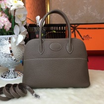 希少色 エルメス偽物 ボリード27 エトープ シルバー金具 ery11384