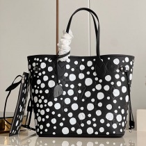 ルイヴィトン × 草間彌生 偽物 LV × YK ネヴァーフル MM M46390