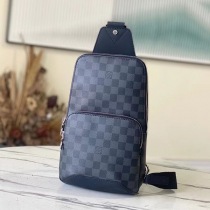 【即発】ルイヴィトン アヴェニュースリングバッグ 偽物★ダミエ・グラフィット N41719