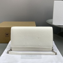 秋冬新作メゾンマルジェラ レザー チェーン ウォレット 偽物 ショルダーバッグ Mal23928