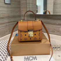 人気 MCM ヴィセトス サッチェルバッグ コピーモノグラム ロゴ mcx32244