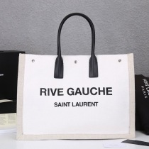 定番【サンローラン トートバッグ コピー】リヴ・ゴーシュ コーテッドリネントートバッグ Sac89785