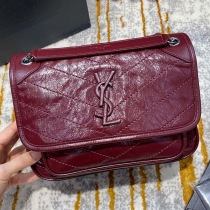 ★日本!!人気！サンローラン ニキ ベイビー バッグ 偽物 クリンクルヴィンテージレザー Sau54604