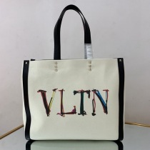 ブランドヴァレンティノ トートバッグ コピー ショッピングバッグ NEON VLTN キャンバス ミディアム Vum18973