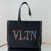 超希少！ヴァレンティノ トートバッグ 偽物 ショッピングバッグ NEON VLTN キャンバス ミディアム XY2B0A35DJKN78