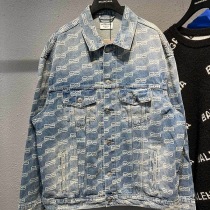 最安値挑戦 バレンシアガ メンズ BBモノグラム デニムジャケット コピー 675208TM