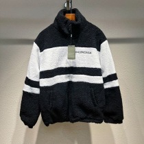 すぐ届く◆バレンシアガ◆ ロゴ グラフィック ウール フリースジャケット コピー bae68754