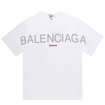 稀少 バレンシアガ シュプリーム 偽物 ロゴ Tシャツ bah42568