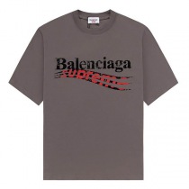 バレンシアガ シュプリーム 偽物 キャンペーン ロゴ プリント Tシャツ bah83600