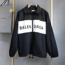 秋冬大セールバレンシアガ ロゴ ジップアップジャケット ネオングレー コピー bai84109