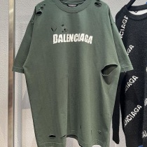 【日本未発売】バレンシアガ ロゴ入りコットンTシャツ 偽物 bar32377