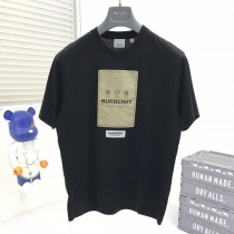 春もの新作バーバリー ラベルアップリケ コットン Tシャツ 偽物 Baq25192