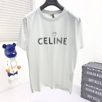 最安値挑戦セリーヌ アーティストプリント Tシャツ コピー / コットン ホワイト Cec87975