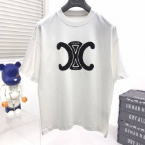 送料込セリーヌ トリオンフ Tシャツ コピー コットン ホワイト Cem54652