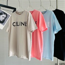 セリーヌ コットン Tシャツ コピー ロゴ 4色 Cen43902