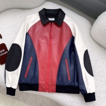 欲しい♡超限定♪ブルゾン《セリーヌ》アメリカーナコピー ルーズブルゾン レッドホワイト Cen79533