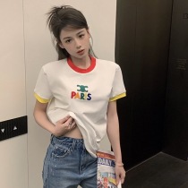 希少セリーヌ PARIS Tシャツ コピー コットンジャージー 半袖 Ceq77622