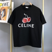 目を惹くカラー セリーヌ ロゴ コットンTシャツ コピー Cev47660