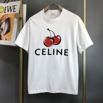 セリーヌ ロゴ コットンTシャツ 偽物 Cew30581