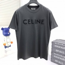 争奪戦セリーヌ 偽物 ルーズ Tシャツ コットン グレー Cey81651