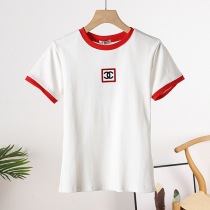 希少 シャネル ロゴ コットン Tシャツ コピー shc04927