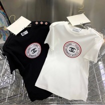 ブランドシャネル Tシャツ 偽物 半袖 コットン ロゴ sht29937