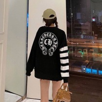 着心地の良い クロムハーツ ロングＴシャツ コピー ホースシュー&スター ブラック Kuv31525