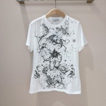 人気No1ディオール メロセシア コットン Tシャツ コピー 323T06A4400X0810