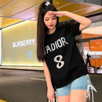 ★日本!!人気！かっこ可愛い♡ ディオール JADIOR ロゴ コットン Tシャツ 偽物 dei71683