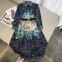 21AW新作ディオール cruise2022*トワル ドュ ジュイ*ロングドレス コピー der91204