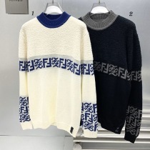 ★日本!!人気！フェンディ PULLOVER メンズ FFロゴ ハイネック ニット コピー 2色 FZY310AITTF0QA1